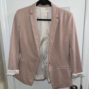 H&M Pink 3/4 Sleeve Blazer